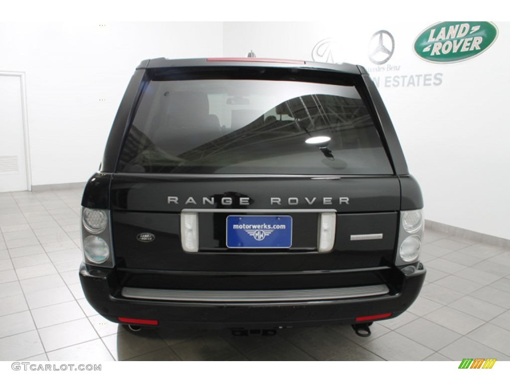 2007 Range Rover Supercharged - Java Black Pearl / Ivory/Black photo #4