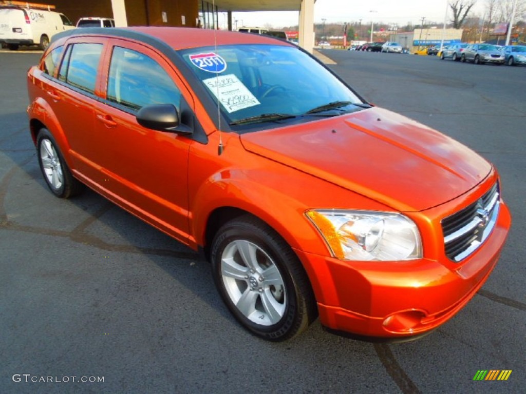 Mango Tango Pearl 2011 Dodge Caliber Mainstreet Exterior Photo #75053990