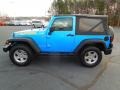 2010 Surf Blue Pearl Jeep Wrangler Sport Islander Edition 4x4  photo #3