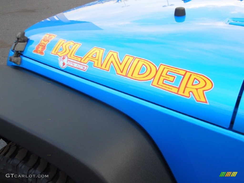 2010 Wrangler Sport Islander Edition 4x4 - Surf Blue Pearl / Dark Slate Gray/Blue photo #8