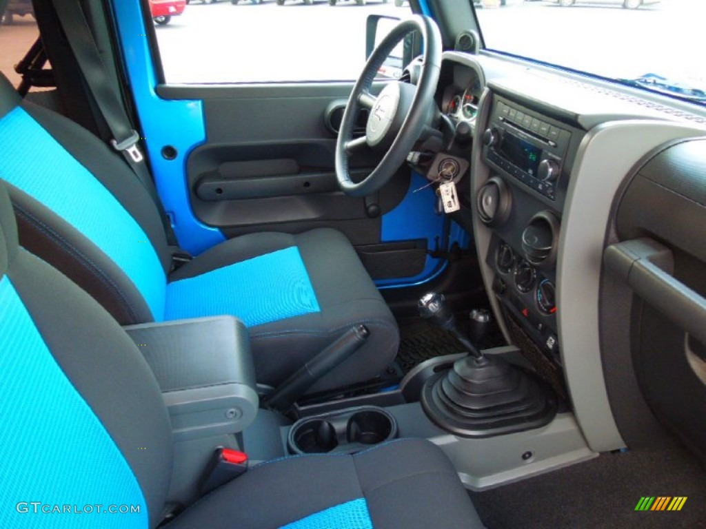 Dark Slate Gray/Blue Interior 2010 Jeep Wrangler Sport Islander Edition 4x4 Photo #75054881