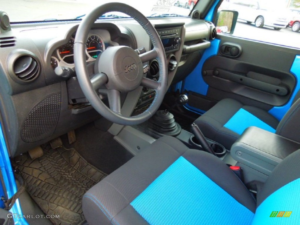 Dark Slate Gray/Blue Interior 2010 Jeep Wrangler Sport Islander Edition 4x4 Photo #75054983