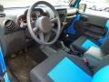 Dark Slate Gray/Blue 2010 Jeep Wrangler Sport Islander Edition 4x4 Interior Color