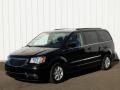 Brilliant Black Crystal Pearl 2012 Chrysler Town & Country Touring Exterior