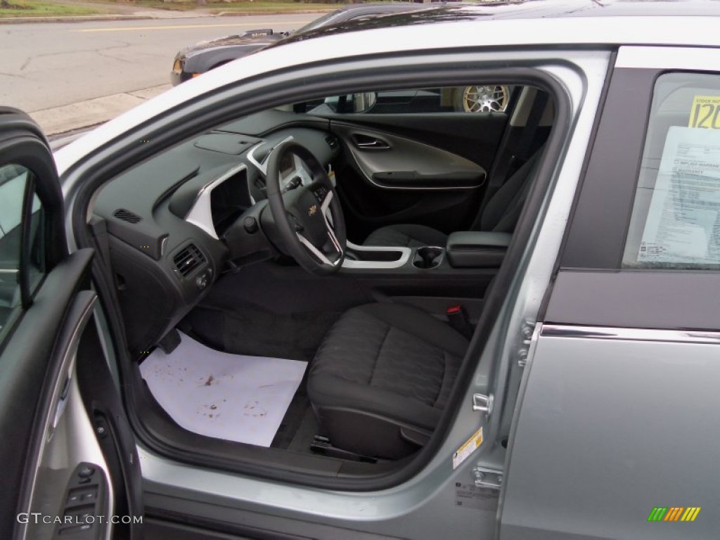 Jet Black/Ceramic White Interior 2011 Chevrolet Volt Hatchback Photo #75056093