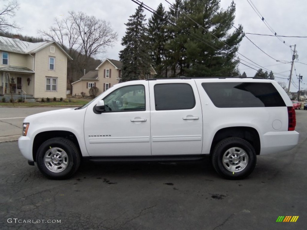 Summit White 2013 Chevrolet Suburban 2500 LT 4x4 Exterior Photo #75057443