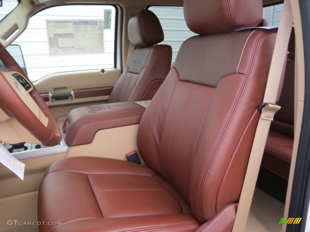 2013 Ford F250 Super Duty King Ranch Crew Cab 4x4 Front Seat Photo #75057574