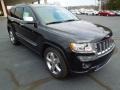 2013 Brilliant Black Crystal Pearl Jeep Grand Cherokee Overland 4x4  photo #1