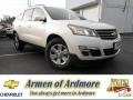 2013 White Diamond Tricoat Chevrolet Traverse LT AWD  photo #1