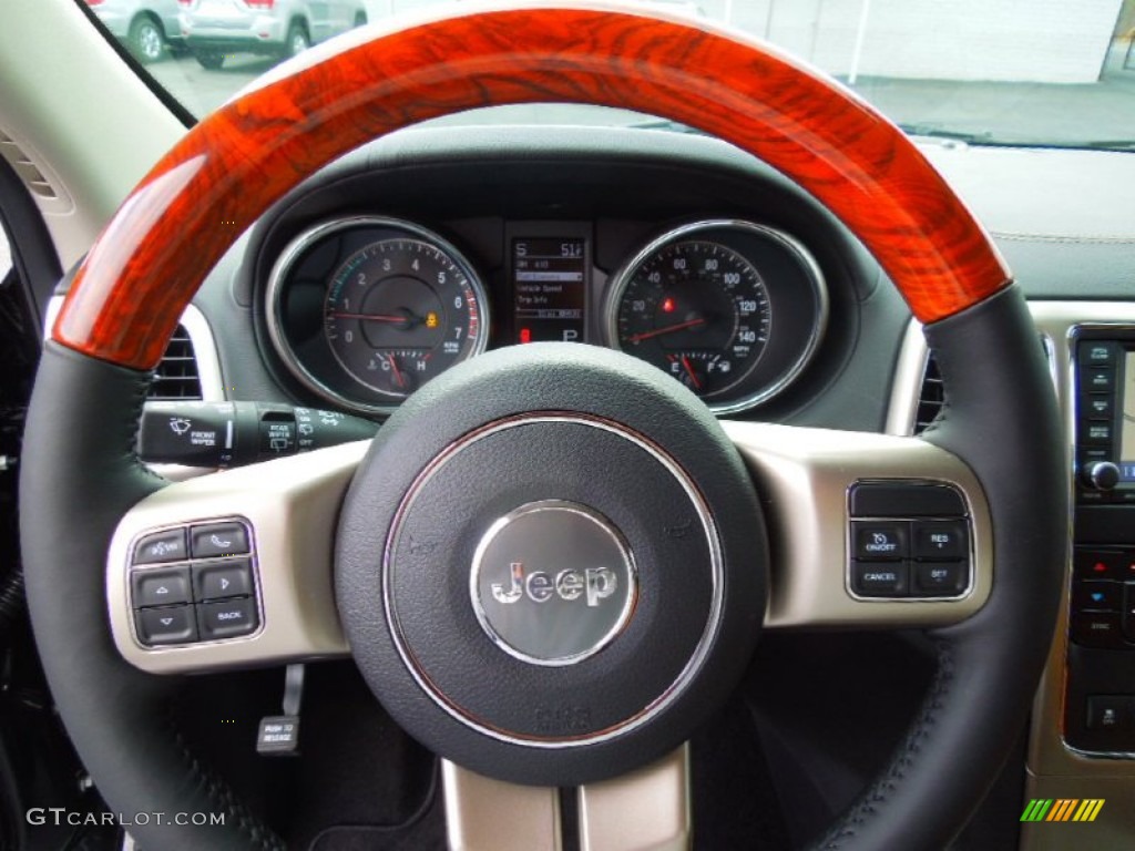 2013 Jeep Grand Cherokee Overland 4x4 Steering Wheel Photos