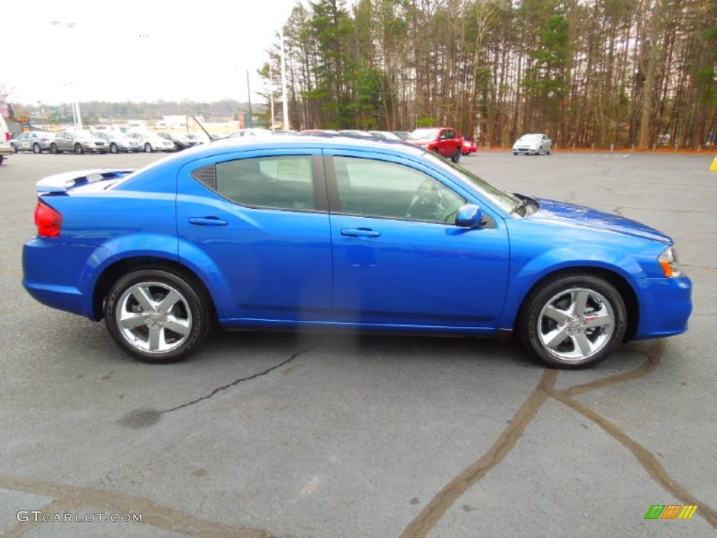 Blue Streak Pearl 2013 Dodge Avenger SXT V6 Exterior Photo #75058943