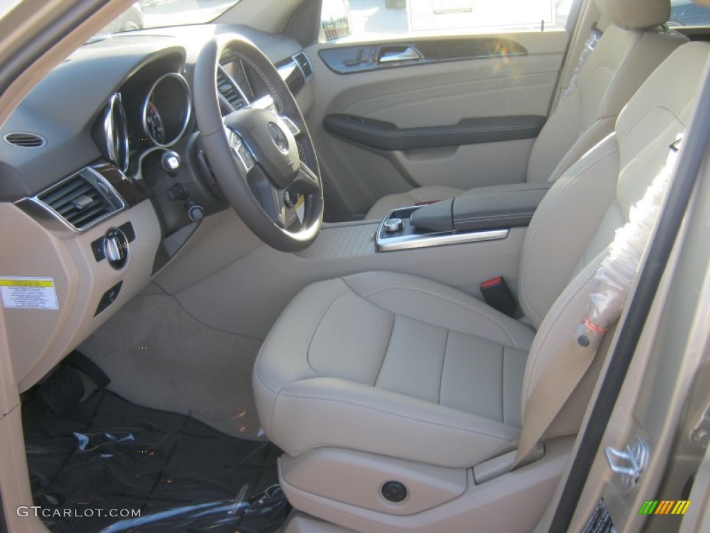 2013 ML 350 4Matic - Pearl Beige Metallic / Almond Beige photo #7
