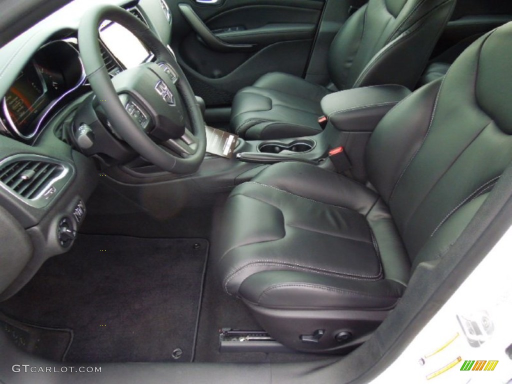 Black Interior 2013 Dodge Dart Limited Photo #75059843