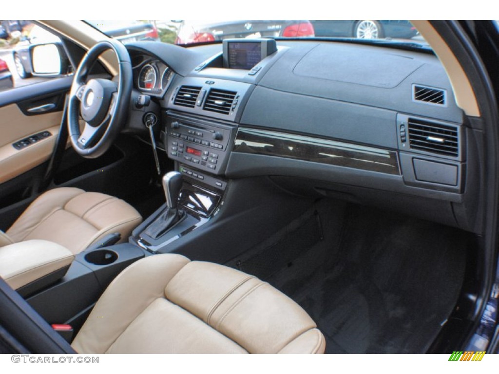 2008 X3 3.0si - Monaco Blue Metallic / Sand Beige/Black Nevada Leather photo #9