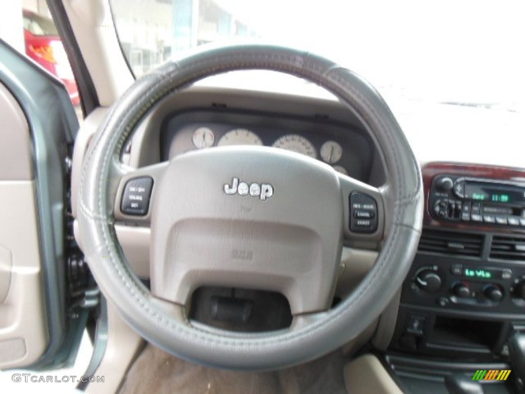 2004 Grand Cherokee Limited 4x4 - Onyx Green Pearl / Taupe photo #18