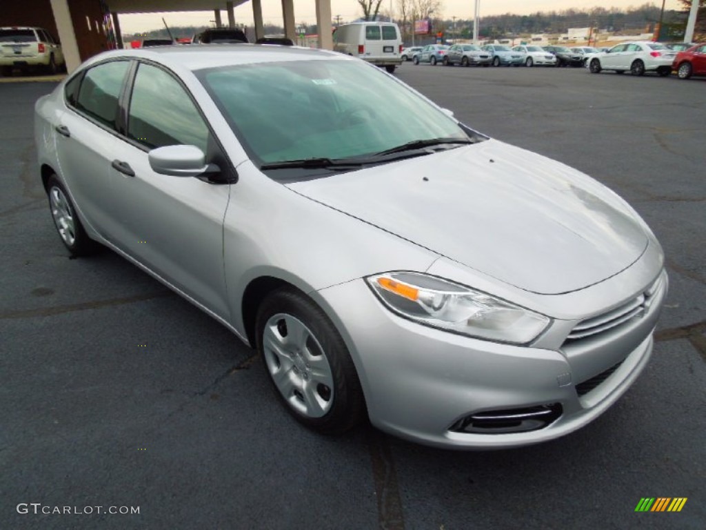 2013 Dart SE - Bright Silver Metallic / Black photo #1