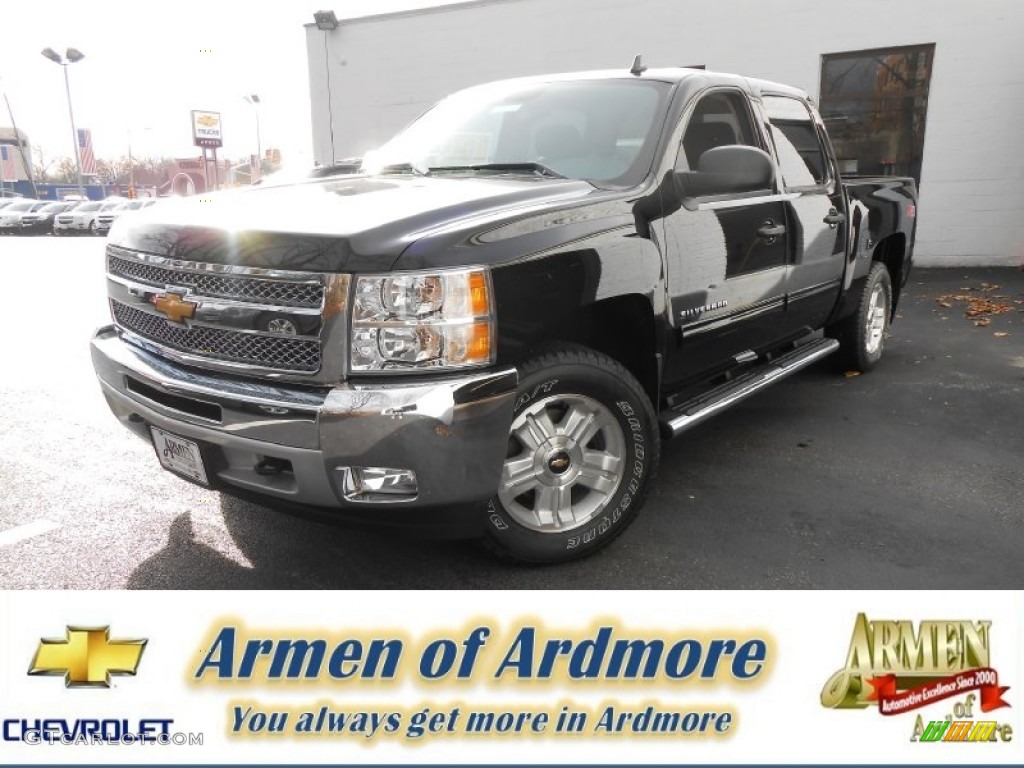 2013 Silverado 1500 LT Crew Cab 4x4 - Black / Ebony photo #1