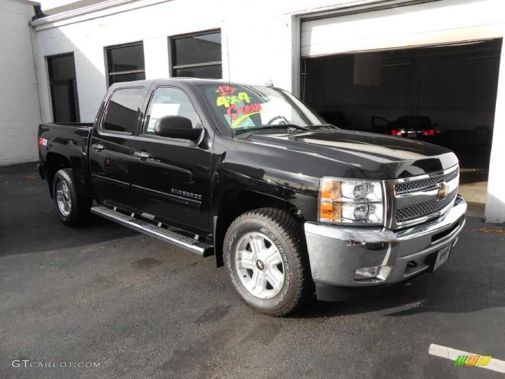 2013 Silverado 1500 LT Crew Cab 4x4 - Black / Ebony photo #3