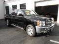 2013 Black Chevrolet Silverado 1500 LT Crew Cab 4x4  photo #3