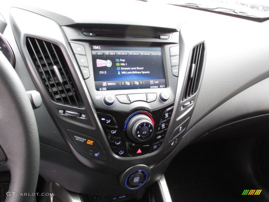 2013 Veloster Turbo - Marathon Blue / Black photo #8