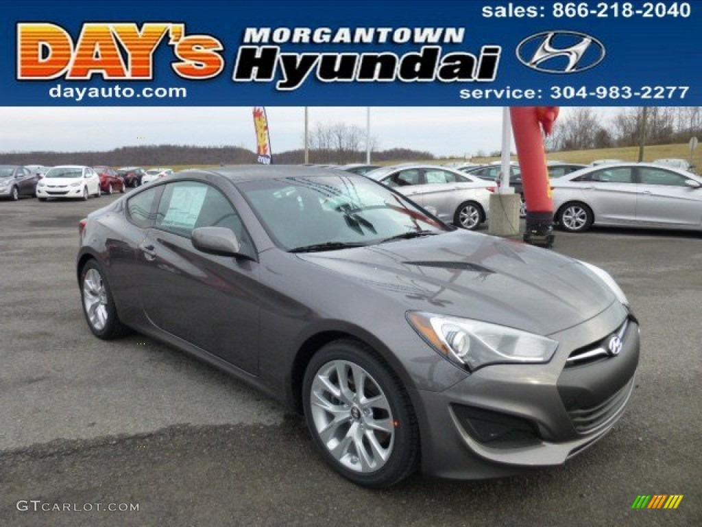 2013 Genesis Coupe 2.0T - Gran Premio Gray / Black Cloth photo #1