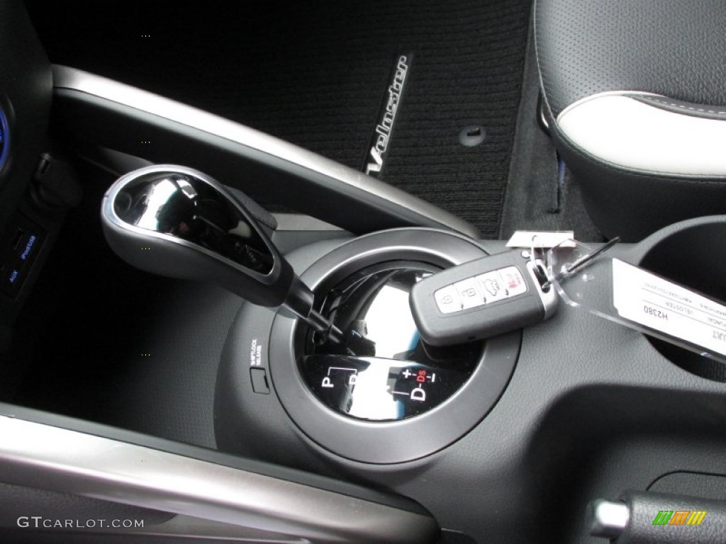 2013 Veloster Turbo - Marathon Blue / Black photo #9