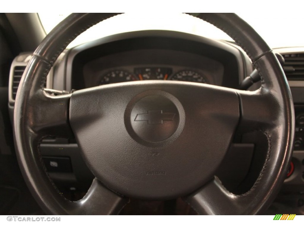 2006 Chevrolet Colorado Extended Cab Very Dark Pewter Steering Wheel Photo #75061484