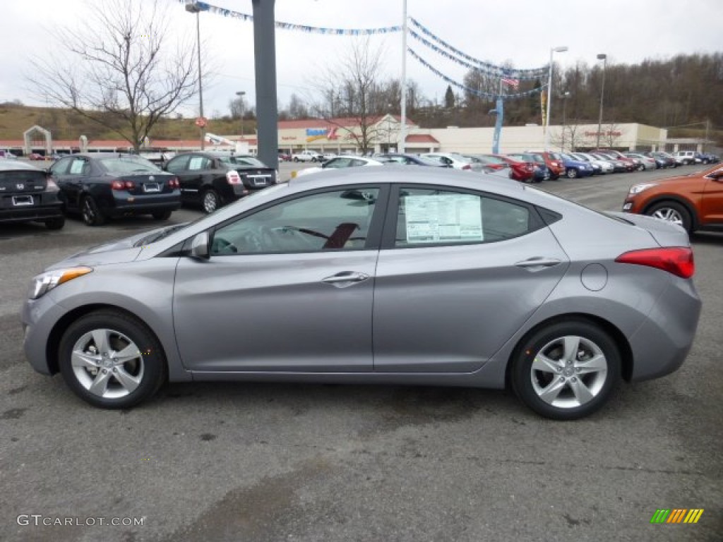 2013 Elantra GLS - Titanium Gray Metallic / Gray photo #4