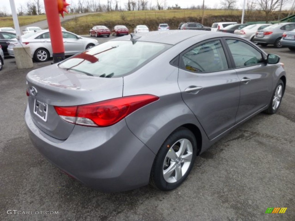 2013 Elantra GLS - Titanium Gray Metallic / Gray photo #7