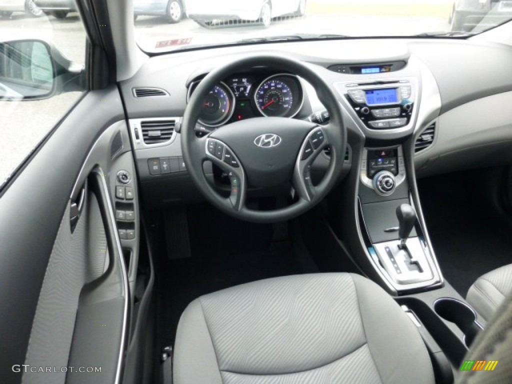 2013 Elantra GLS - Titanium Gray Metallic / Gray photo #14