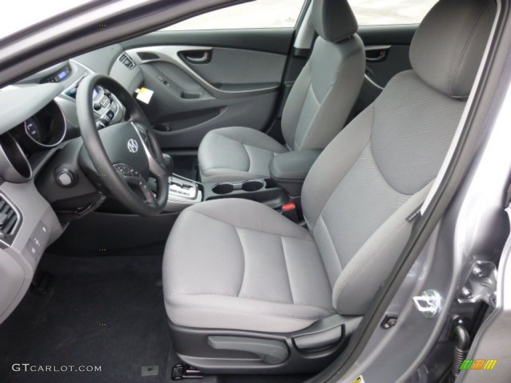 2013 Elantra GLS - Titanium Gray Metallic / Gray photo #15