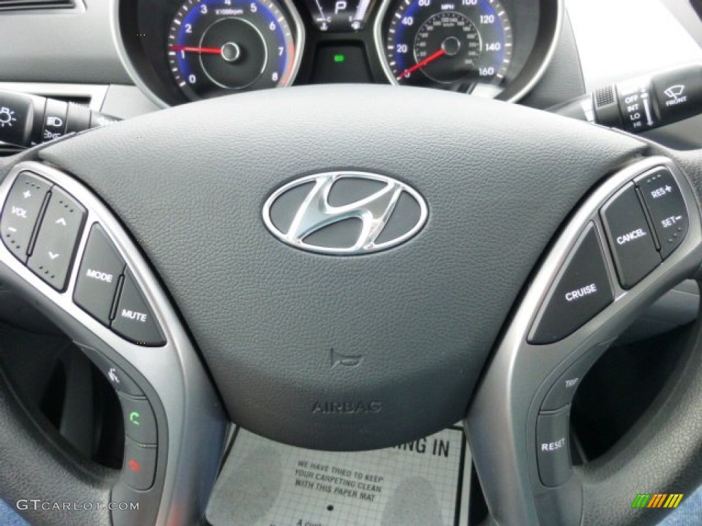 2013 Elantra GLS - Titanium Gray Metallic / Gray photo #18