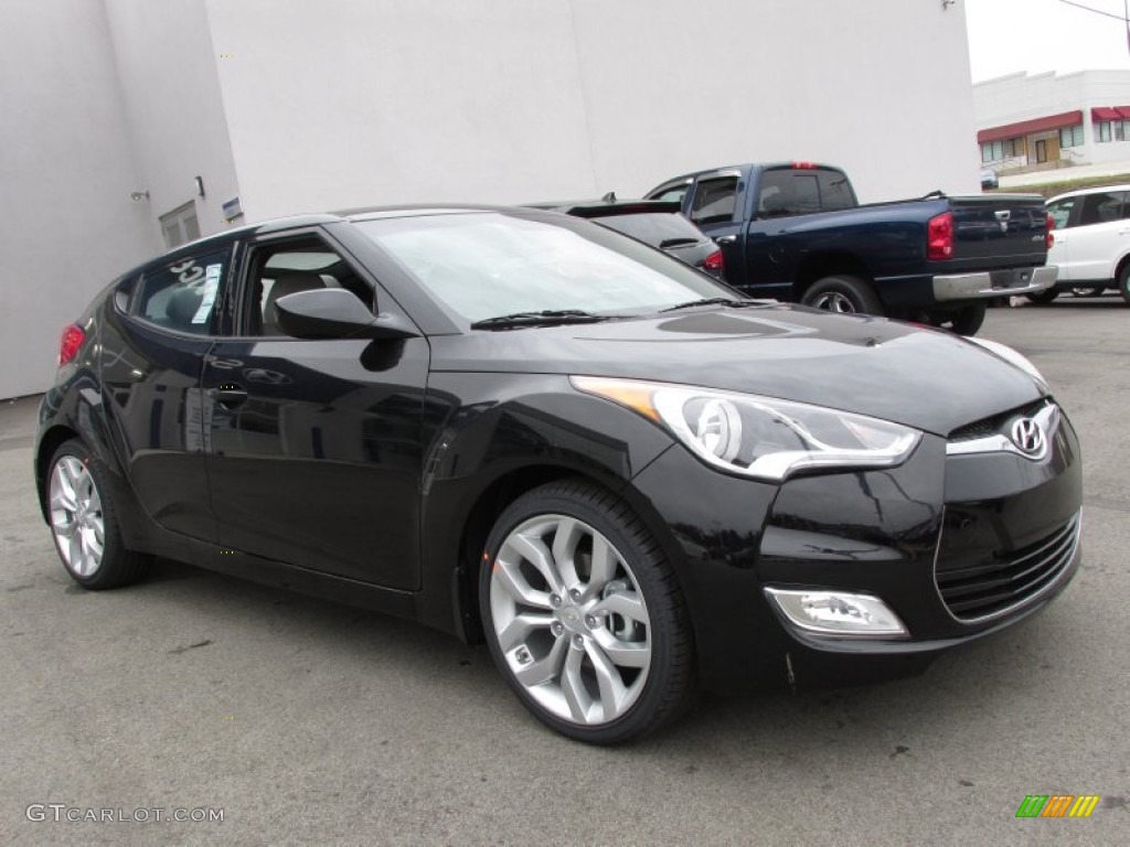 2013 Veloster  - Ultra Black / Gray photo #3