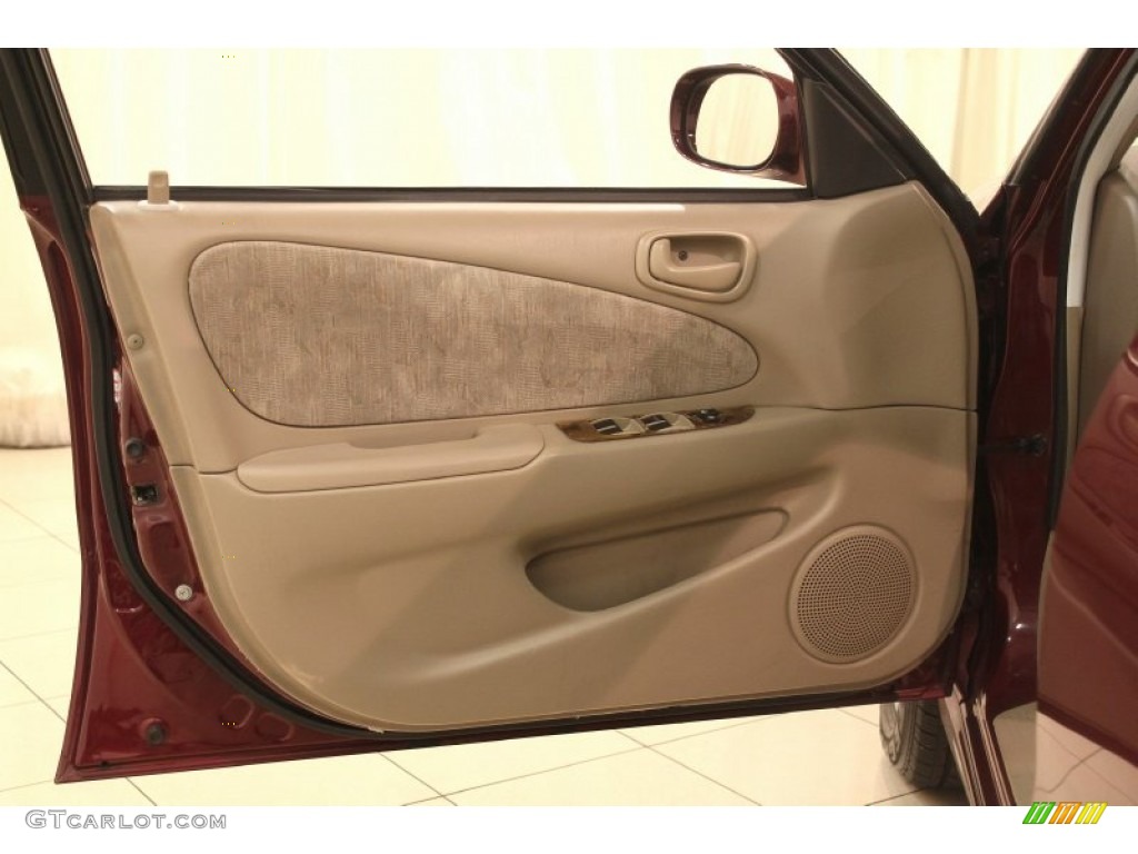 1998 Corolla LE - Ruby Red Pearl Metallic / Beige photo #7