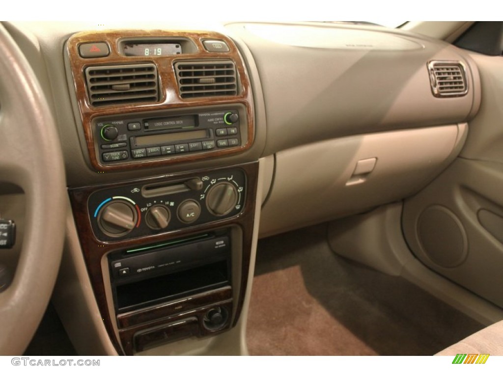 1998 Corolla LE - Ruby Red Pearl Metallic / Beige photo #14