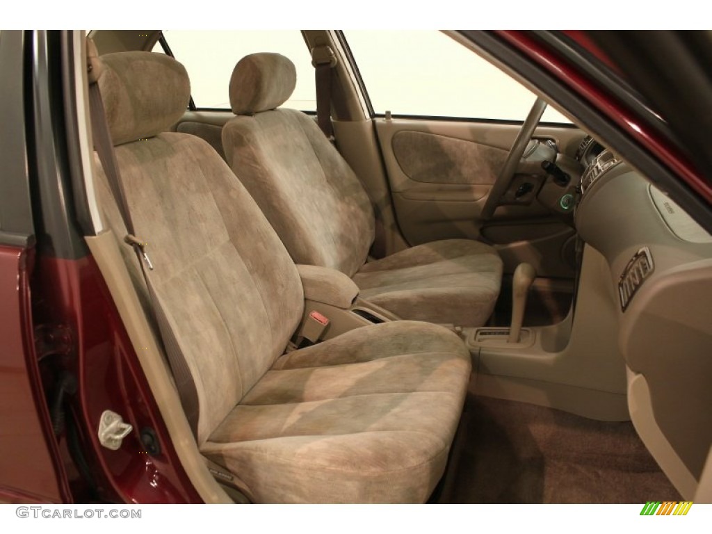 1998 Corolla LE - Ruby Red Pearl Metallic / Beige photo #19