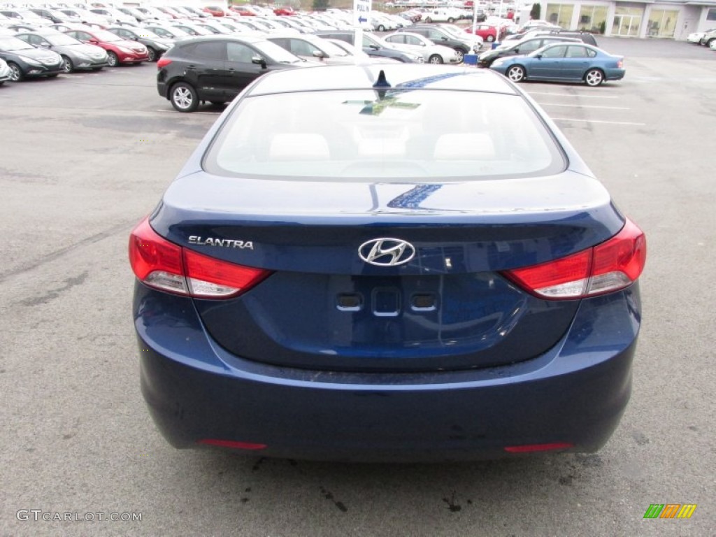 2013 Elantra GLS - Atlantic Blue / Beige photo #4