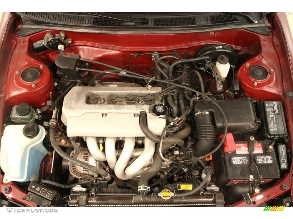 1998 Corolla LE - Ruby Red Pearl Metallic / Beige photo #27