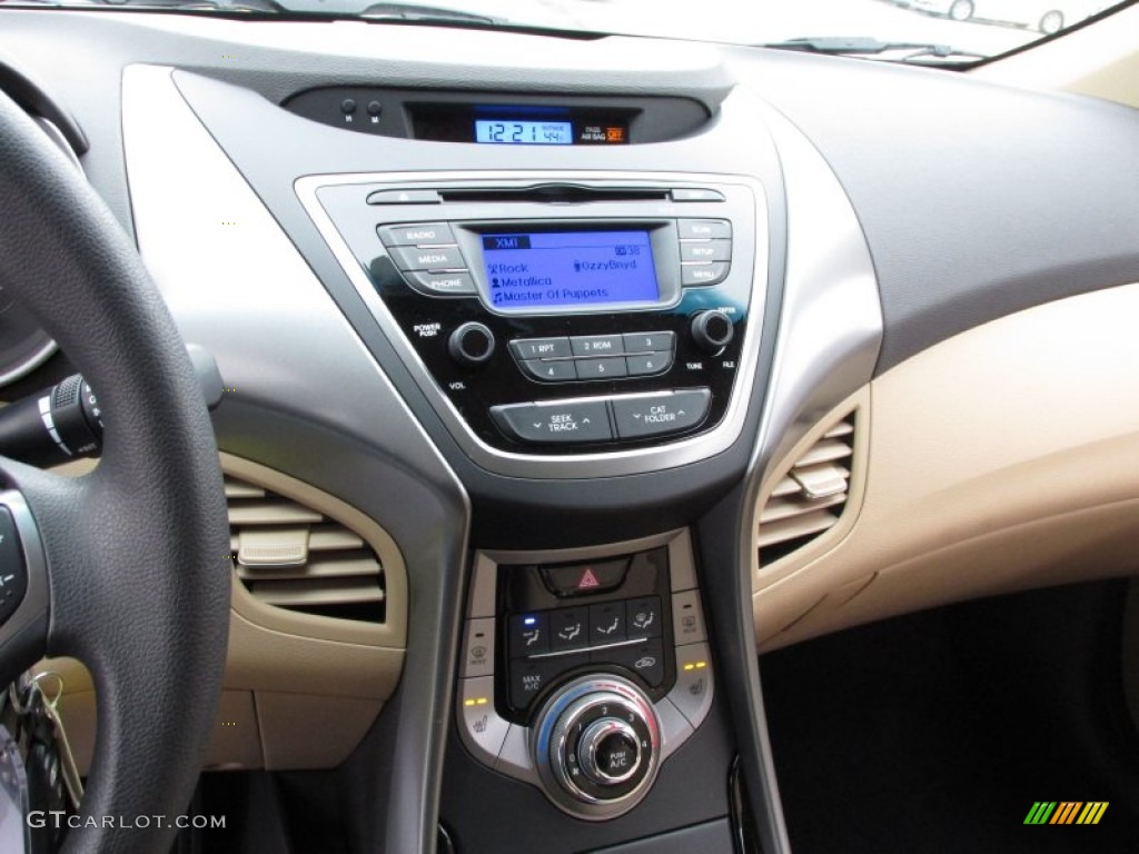 2013 Elantra GLS - Atlantic Blue / Beige photo #8