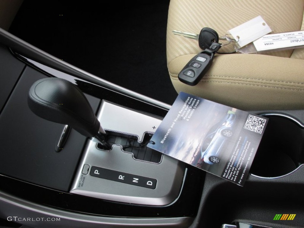 2013 Elantra GLS - Atlantic Blue / Beige photo #9