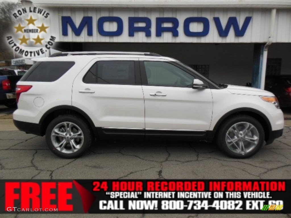 White Platinum Tri-Coat Ford Explorer