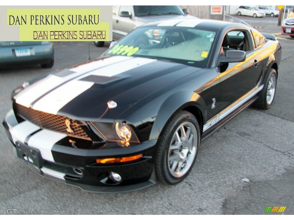 2008 Mustang Shelby GT500 Coupe - Black / Black photo #1