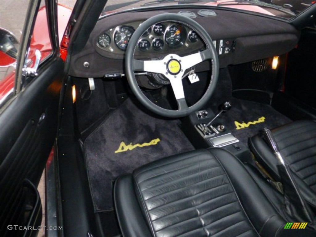 Black Interior 1972 Ferrari Dino 246 GTS Photo #75065714