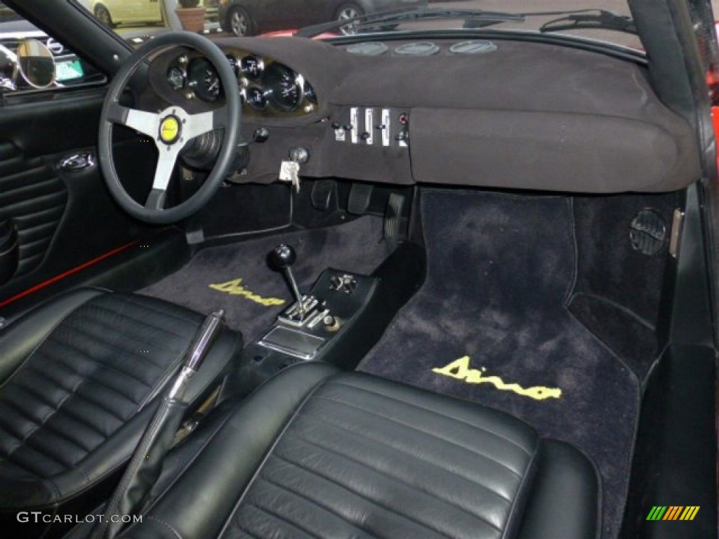 1972 Ferrari Dino 246 GTS Black Dashboard Photo #75065774