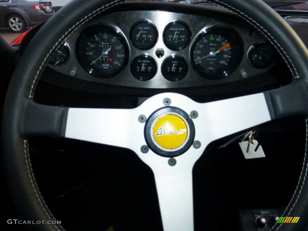 1972 Ferrari Dino 246 GTS Black Steering Wheel Photo #75065828