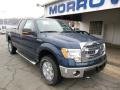 2013 Blue Jeans Metallic Ford F150 XLT SuperCab 4x4  photo #2