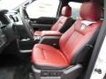 Limited Unique Red Leather Front Seat Photo for 2013 Ford F150 #75066794