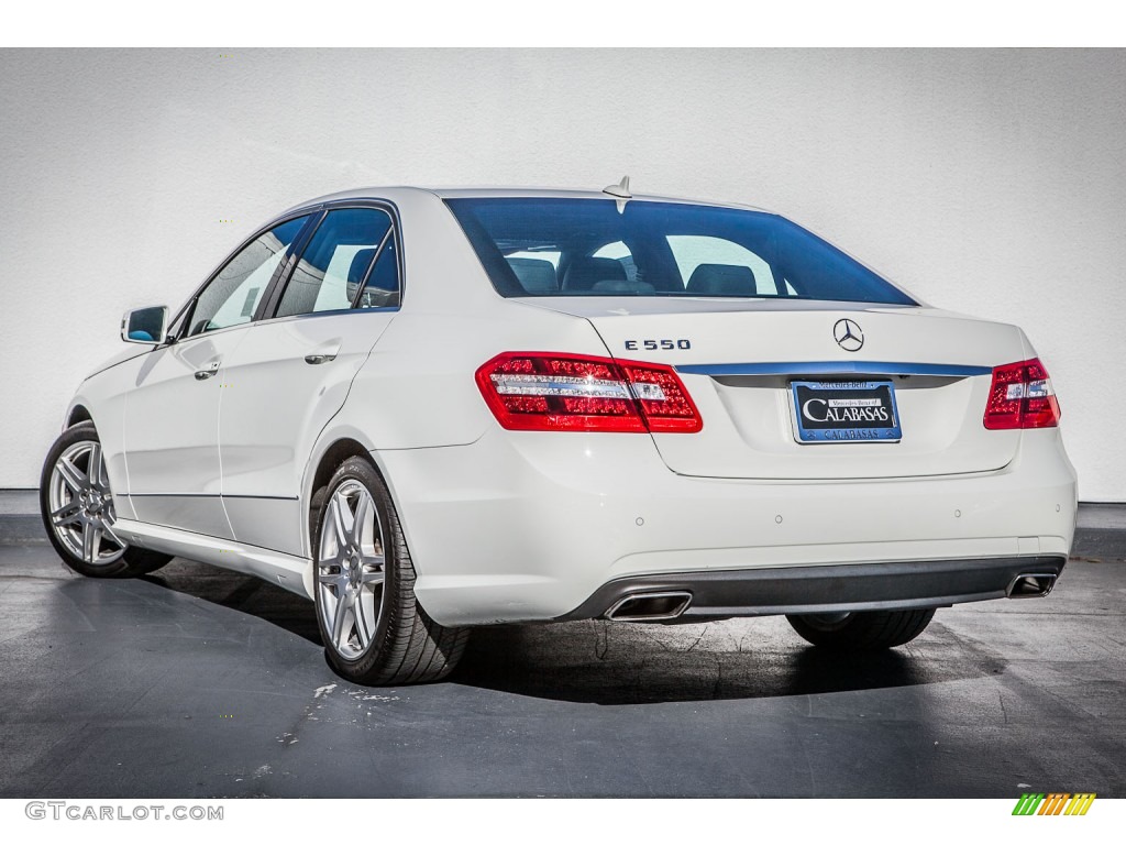 2010 E 550 Sedan - Arctic White / Black photo #10