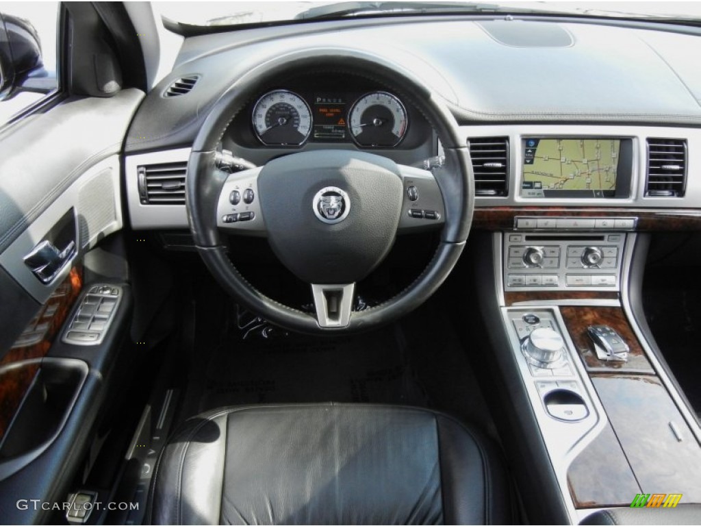 2011 Jaguar XF Sport Sedan Warm Charcoal Dashboard Photo #75068401