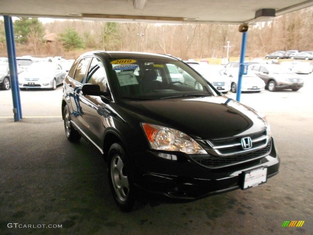 2010 CR-V LX AWD - Crystal Black Pearl / Black photo #1